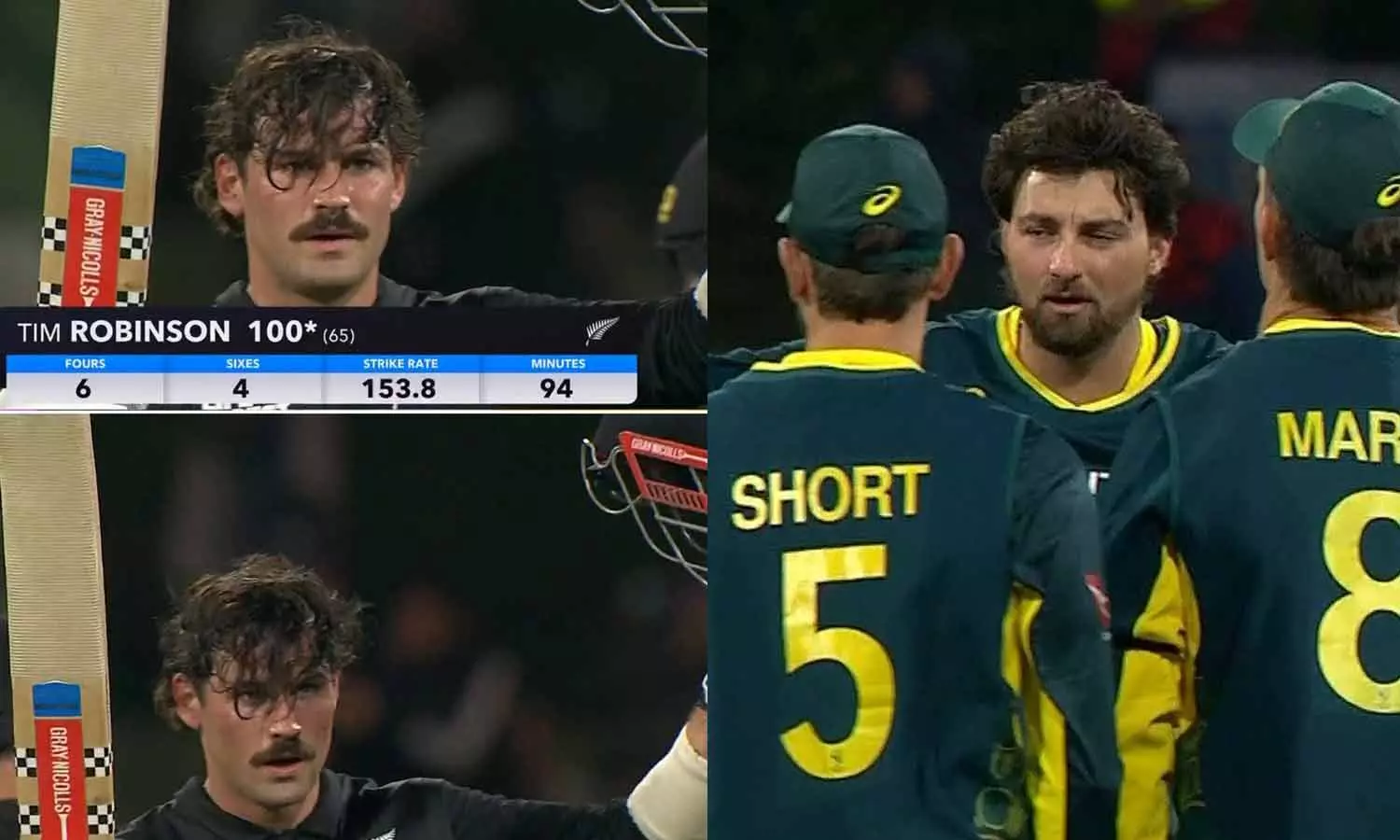 ராபின்சன் அதிரடி சதம்- ஆஸ்திரேலியாவுக்கு 182 ரன்கள் இலக்கு நிர்ணயித்த நியூசிலாந்து