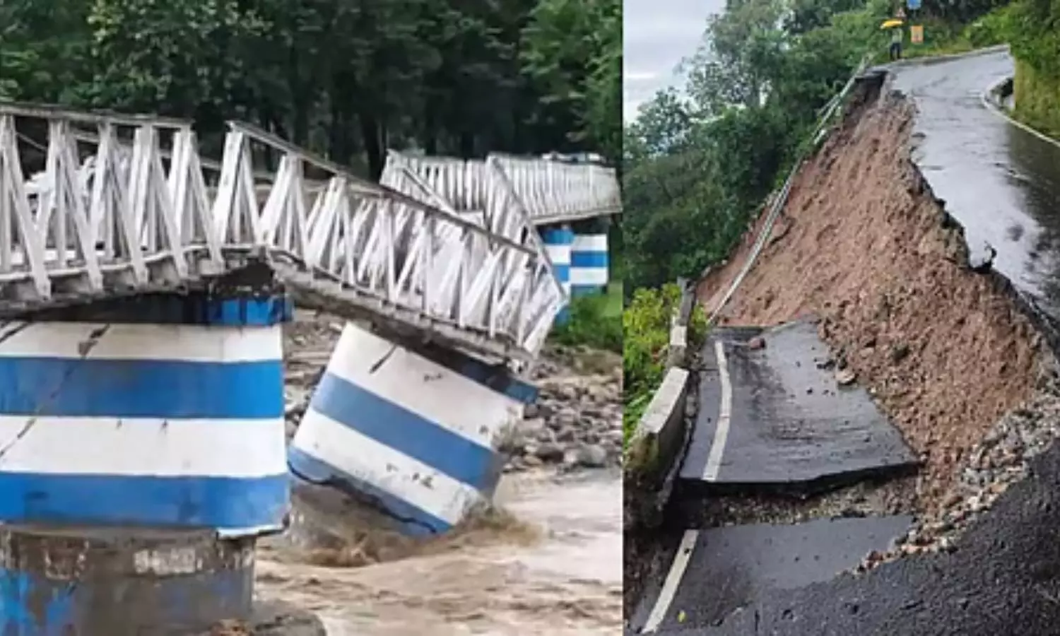 டார்ஜிலிங் அருகே கனமழை வெள்ளத்தால் பாலம் இடிந்த விபத்தில் 7 பேர் உயிரிழப்பு டார்ஜிலிங் அருகே கனமழை வெள்ளத்தால் பாலம் இடிந்த விபத்தில் 7 பேர் உயிரிழப்பு