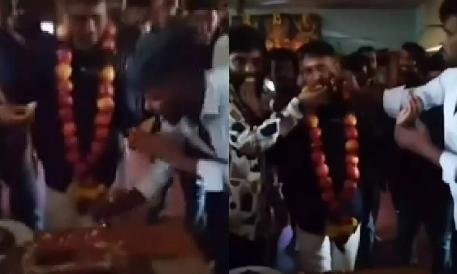 சிறைக்குள் கேக் வெட்டி பிறந்த நாள் கொண்டாடிய ரவுடி - வீடியோ வெளியாகி பரபரப்பு