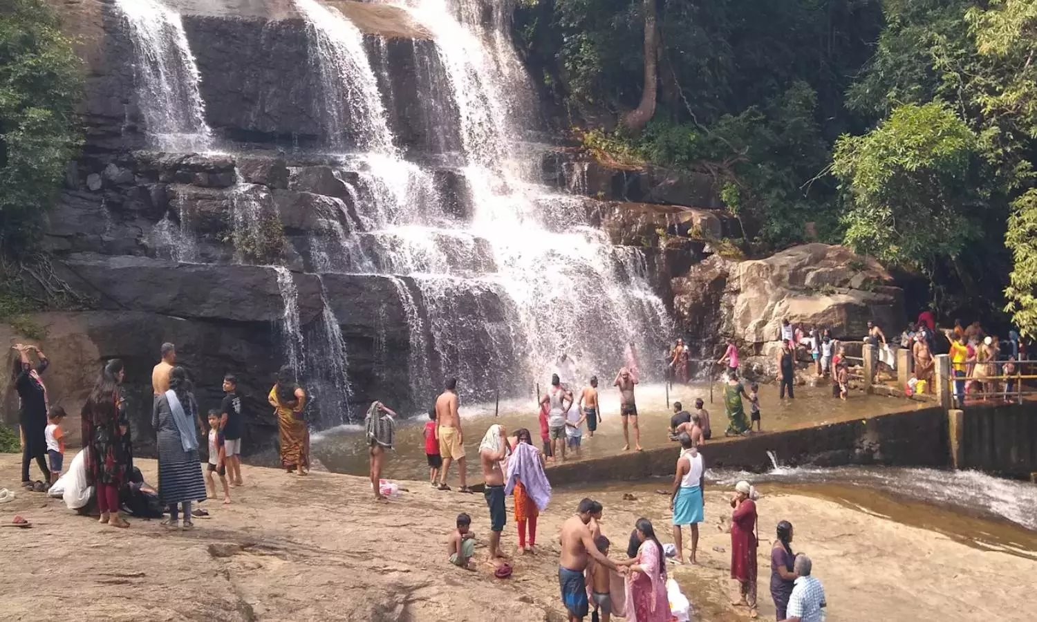 நீர்வரத்து சீரானது: மேகமலை அருவியில் குளிக்க அனுமதி - சுற்றுலா பயணிகள் மகிழ்ச்சி நீர்வரத்து சீரானது: மேகமலை அருவியில் குளிக்க அனுமதி - சுற்றுலா பயணிகள் மகிழ்ச்சி