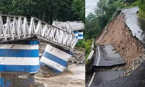 டார்ஜிலிங் அருகே கனமழை வெள்ளத்தால் பாலம் இடிந்த விபத்தில் 7 பேர் உயிரிழப்பு