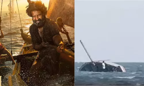 சூரியின் மண்டாடி படப்பிடிப்பின் போது படகு கவிழ்ந்து விபத்து