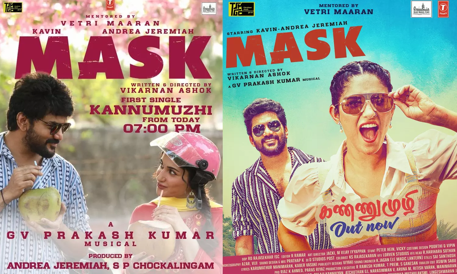 மாஸ்க் படத்தின் முதல் பாடல் கண்ணுமுழி வெளியானது