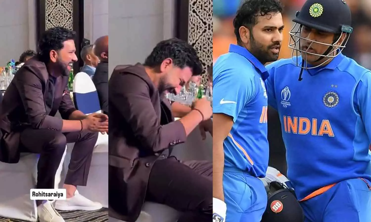 வீடியோ: தோனி குரலை கேட்டதும் விழுந்து விழுந்து சிரித்த ரோகித்- காரணம் இதுதான்