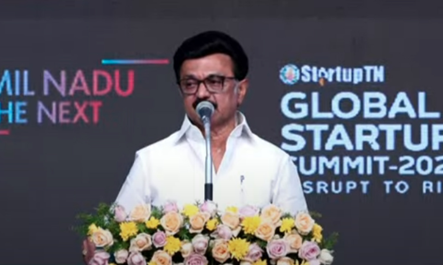 2030-க்குள் ஒரு ட்ரில்லியன் பொருளாதாரமே இலக்கு:  உலக புத்தொழில் மாநாட்டில் மு.க.ஸ்டாலின் பேச்சு