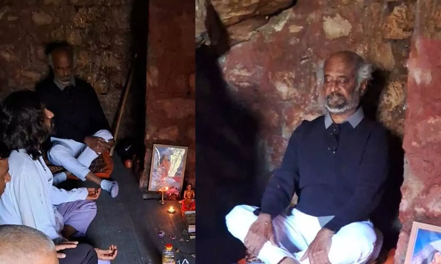 இமயமலையில் உள்ள பாபாஜி குகையில் ரஜினிகாந்த் தியானம்