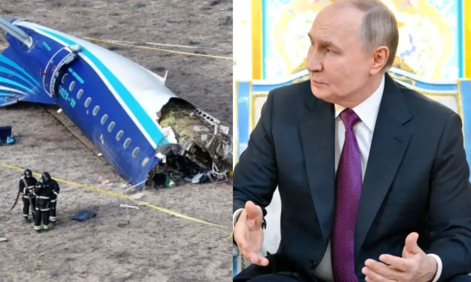 38 பேர் உயிரிழந்த அஜர்பைஜான் விமான விபத்துக்கு ரஷியா தான் காரணம் -  ஒப்புக்கொண்ட புதின்!