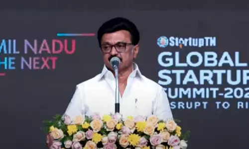 2030-க்குள் ஒரு ட்ரில்லியன் பொருளாதாரமே இலக்கு:  உலக புத்தொழில் மாநாட்டில் மு.க.ஸ்டாலின் பேச்சு