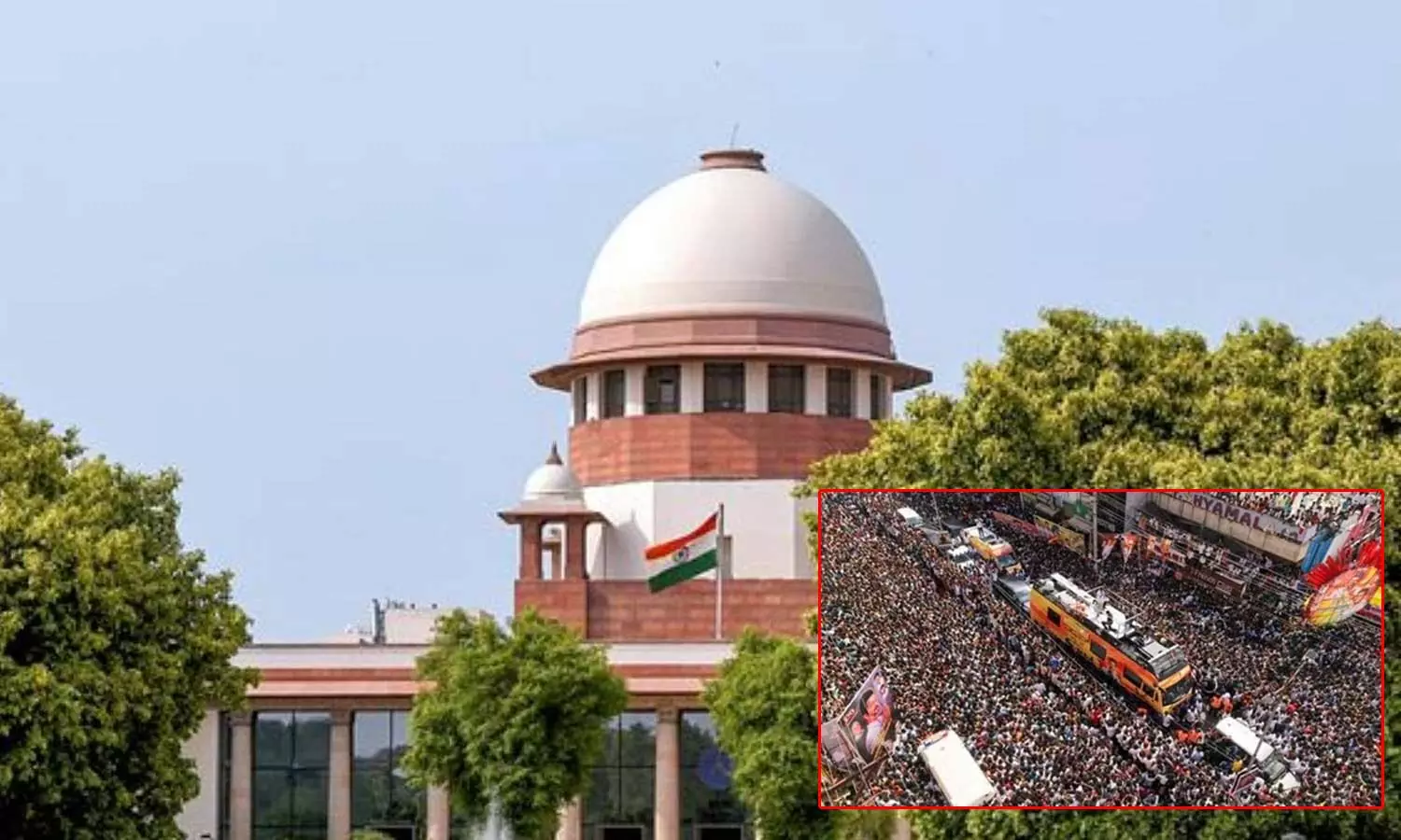 கரூர் கூட்ட நெரிசல் வழக்கு: பிரமாணப் பத்திரம் தாக்கல் செய்ய அரசுக்கு அனுமதி- உத்தரவு பின்னர் பிறப்பிக்கப்படும்- உச்சநீதிமன்றம் கரூர் கூட்ட நெரிசல் வழக்கு: பிரமாணப் பத்திரம் தாக்கல் செய்ய அரசுக்கு அனுமதி- உத்தரவு பின்னர் பிறப்பிக்கப்படும்- உச்சநீதிமன்றம்