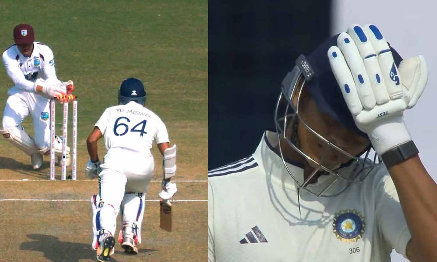 1 ரன்னுக்கு ஆசைப்பட்டு இரட்டை சதத்தை கோட்டைவிட்ட ஜெய்ஸ்வால்- வைரலாகும் வீடியோ