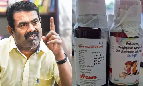 20 குழந்தைகளின் உயிரை பறித்த இருமல் மருந்து: தமிழ்நாடு சுகாதாரத் துறையின் தோல்வி - சீமான்