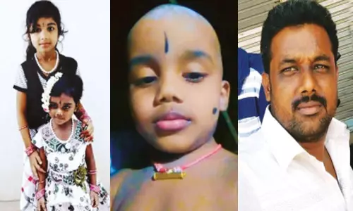 மனைவி கள்ளக்காதலனுடன் சென்றதால் ஆத்திரம் - 3 குழந்தைகளின் கழுத்தை அறுத்துக்கொன்ற தந்தை