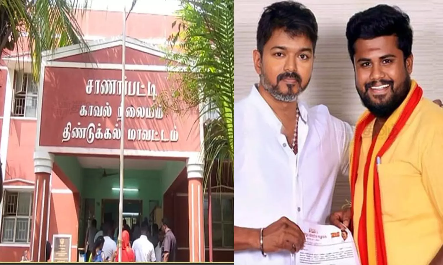 நிர்மல்குமார் கைது- காவல் நிலையத்தை முற்றுகையிட்ட த.வெ.க.வினர்