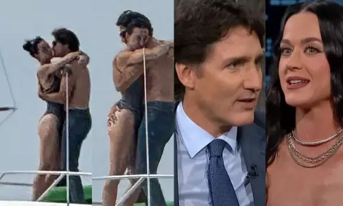 VIRAL: அரைகுறை ஆடையில் பாப் பாடகி கேட்டி பெர்ரியை முத்தமிட்ட கனடா முன்னாள் பிரதமர் ஜஸ்டின் ட்ரூடோ