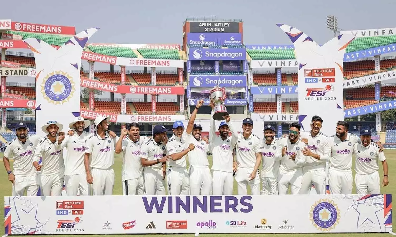 2-வது டெஸ்டிலும் வெற்றி- வெஸ்ட் இண்டீஸ் அணிக்கு எதிராக தொடரை கைப்பற்றியது இந்தியா