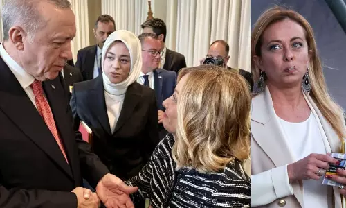 VIDEO: நீங்க அழகா இருக்கீங்க.. சிகரெட் பிடிக்கிறத நிறுத்துங்க  - துருக்கி அதிபர் அறிவுரை - மெலோனி Thug ரிப்ளை