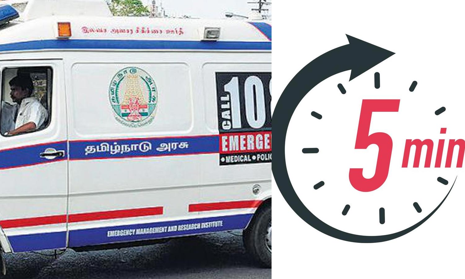 அழைத்த 5 நிமிடங்களில் 108 ஆம்புலன்ஸ் சேவை அழைத்த 5 நிமிடங்களில் 108 ஆம்புலன்ஸ் சேவை