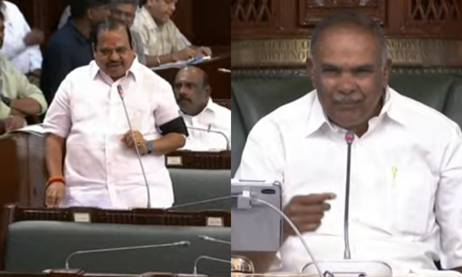 கருப்பு பட்டை  அணிந்து வந்த அ.தி.மு.க. எம்.எல்.ஏ.க்கள் - சபாநாயகர், அமைச்சர் ரகுபதி கிண்டல்