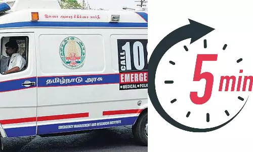 அழைத்த 5 நிமிடங்களில் 108 ஆம்புலன்ஸ் சேவை