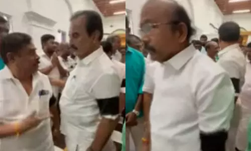 சட்டசபைக்கு கைகளில் கருப்பு பட்டை அணிந்து வந்த அ.தி.மு.க. எம்.எல்.ஏ.க்கள்