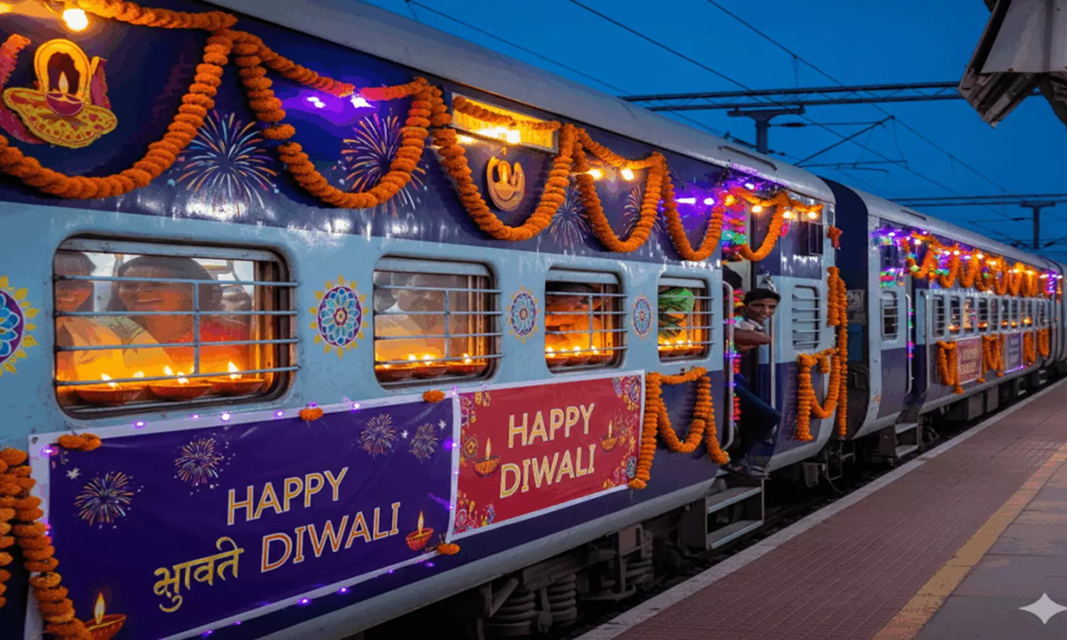 தீபாவளி பண்டிகை முன்னிட்டு சிறப்பு ரெயில்கள் அறிவிப்பு