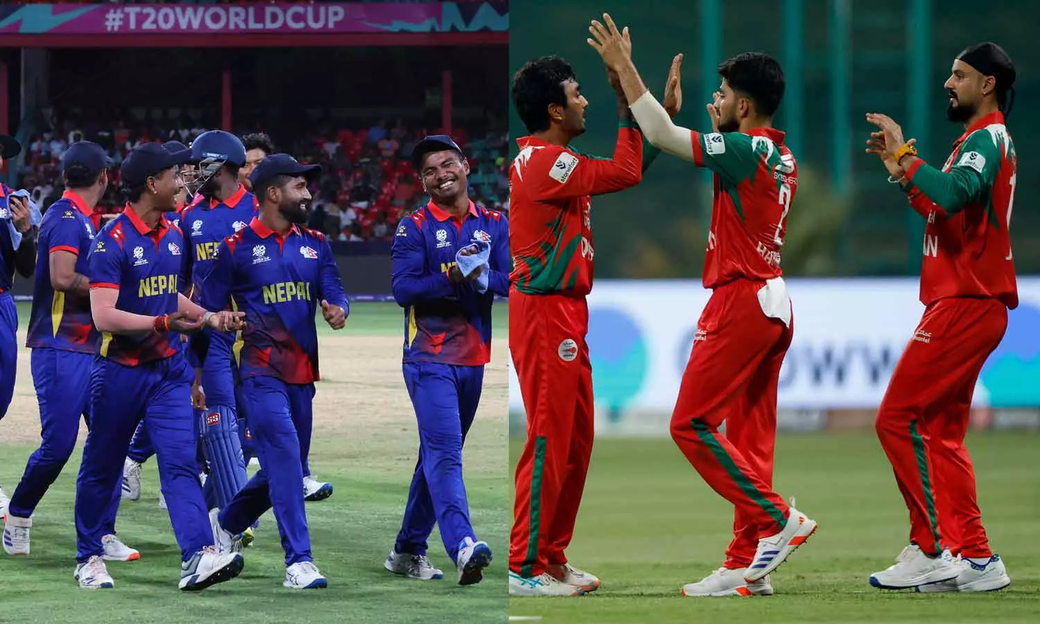 டி20 உலக கோப்பை தொடருக்கு தகுதி பெற்ற நேபாளம்- ஓமன்: ஒரு இடத்துக்கு 4 அணிகள் போட்டி டி20 உலக கோப்பை தொடருக்கு தகுதி பெற்ற நேபாளம்- ஓமன்: ஒரு இடத்துக்கு 4 அணிகள் போட்டி