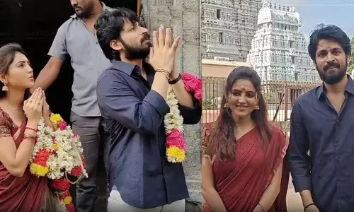 டீசல் படம் வெற்றி பெறவேண்டி அண்ணாமலையார் கோவிலில் ஹரிஷ் கல்யாண், அதுல்யா ரவி சாமி தரிசனம்