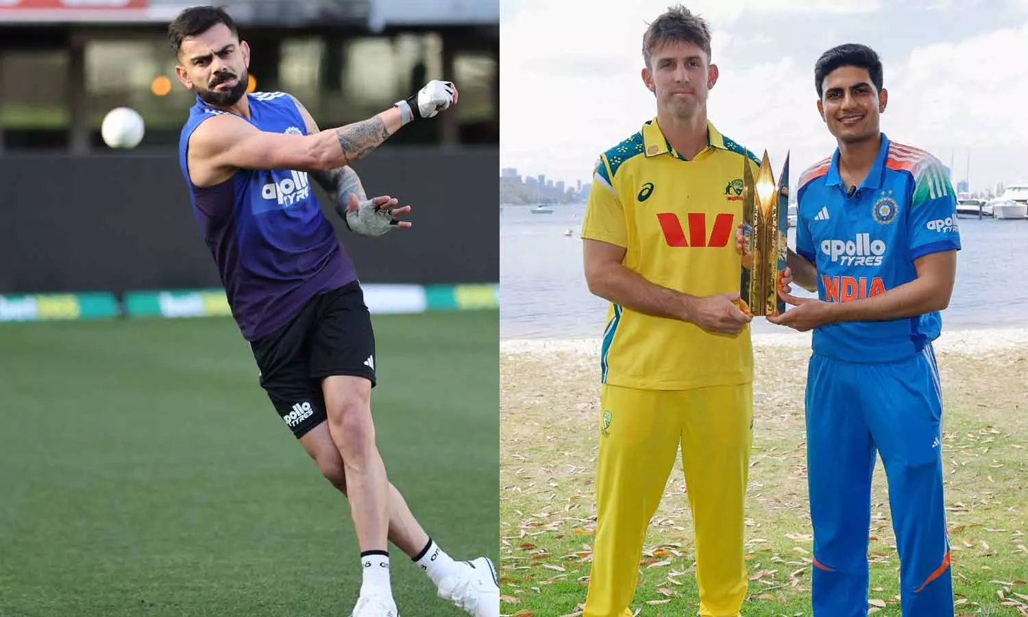 வீடியோ: தீவிர வலை பயிற்சியில் இந்திய அணி.. ஒருநாள் தொடருக்கான கோப்பையுடன் கேப்டன்கள்