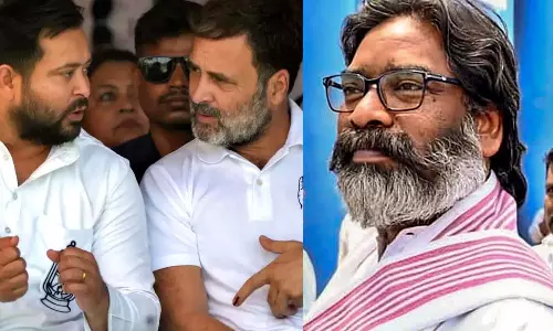 இந்தியா கூட்டணியில் விரிசல்.. பீகார் தேர்தலில் தனித்துப் போட்டியிடுவதாக ஹேமந்த் சோரன் கட்சி அறிவிப்பு