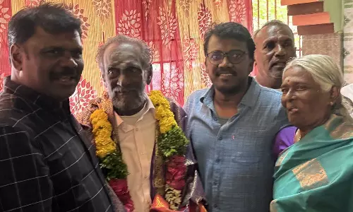 மனத்தி கணேசனின் உடற்பயிற்சி ஆசிரியரை சந்தித்து மரியாதை செய்த இயக்குநர் மாரி செல்வராஜ்