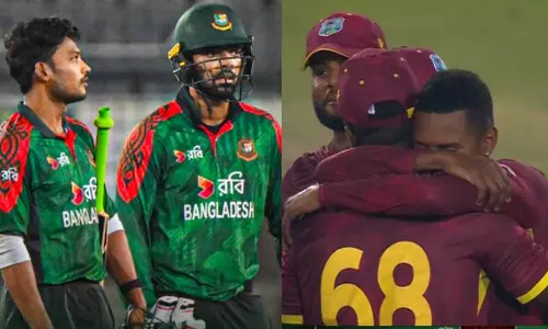 சூப்பர் ஓவரில் 1 ரன்னில் வங்கதேசத்தை வீழ்த்தி வெஸ்ட் இண்டீஸ் த்ரில் வெற்றி- வைரல் வீடியோ