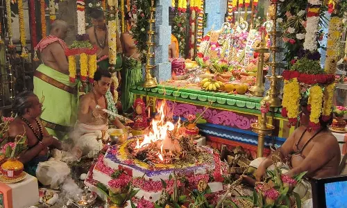 திருச்செந்தூர் கோவிலில் கந்தசஷ்டி திருவிழா யாகசாலை பூஜையுடன் தொடங்கியது