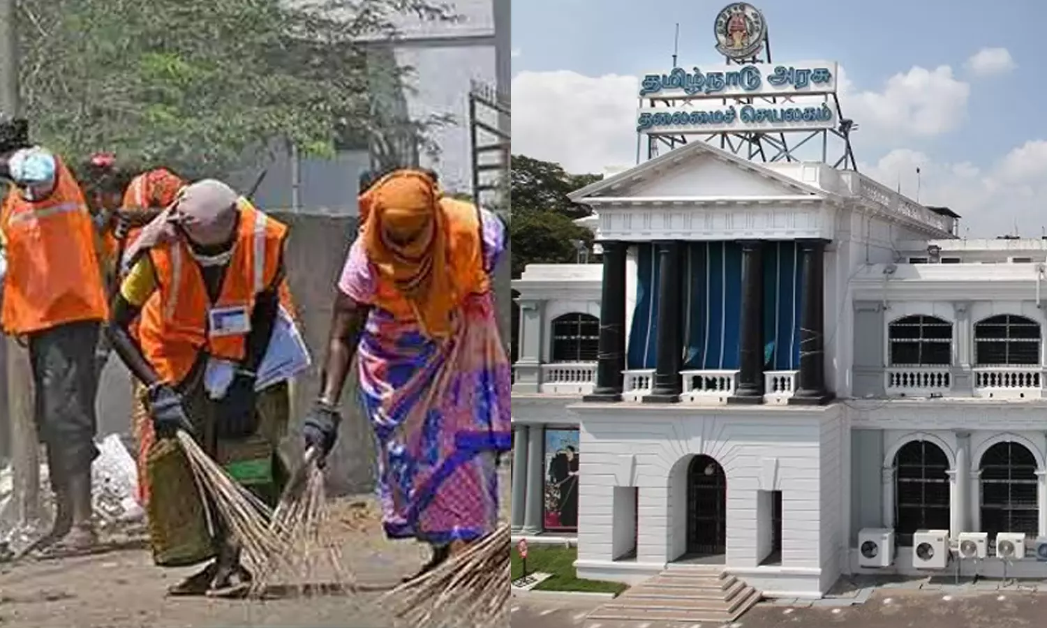 தூய்மை பணியாளர்களுக்கு 3 வேளை இலவச உணவு- தமிழக அரசு அனுமதி தூய்மை பணியாளர்களுக்கு 3 வேளை இலவச உணவு- தமிழக அரசு அனுமதி