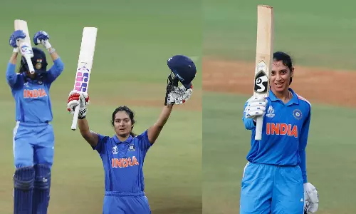 மகளிர் ஒருநாள் உலக கோப்பை: நியூசிலாந்துக்கு எதிரான போட்டியில் இந்தியா 340 ரன்கள் குவிப்பு