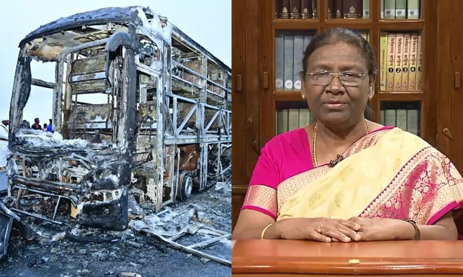 ஆந்திராவில் ஆம்னி பேருந்து தீ விபத்தில் பலி எண்ணிக்கை உயர்வு - ஜனாதிபதி திரவுபதி முர்மு இரங்கல்