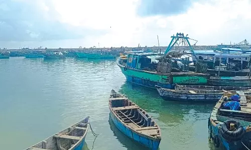 ராமேசுவரம், பாம்பன் மீனவர்கள் 7-வது நாளாக கடலுக்கு செல்ல தடை:  வாழ்வாதாரம் பாதிப்பு