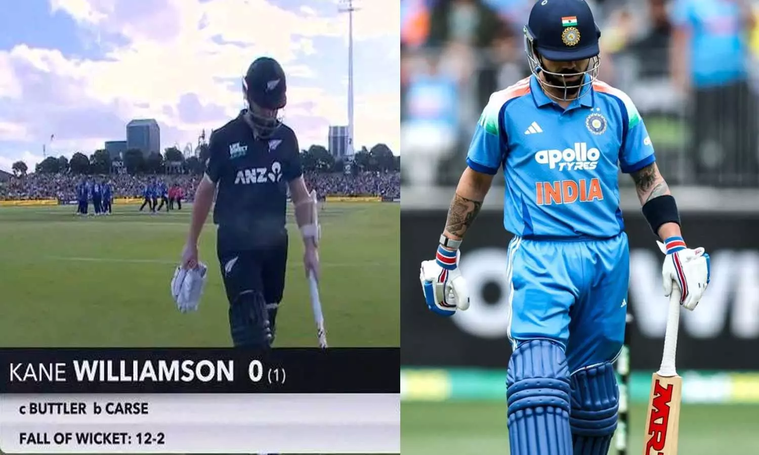 தடுமாறும் ஜாம்பவான்கள் - விராட் கோலியை தொடர்ந்து டக் அவுட்டான கேன் வில்லியம்சன் தடுமாறும் ஜாம்பவான்கள் - விராட் கோலியை தொடர்ந்து டக் அவுட்டான கேன் வில்லியம்சன்