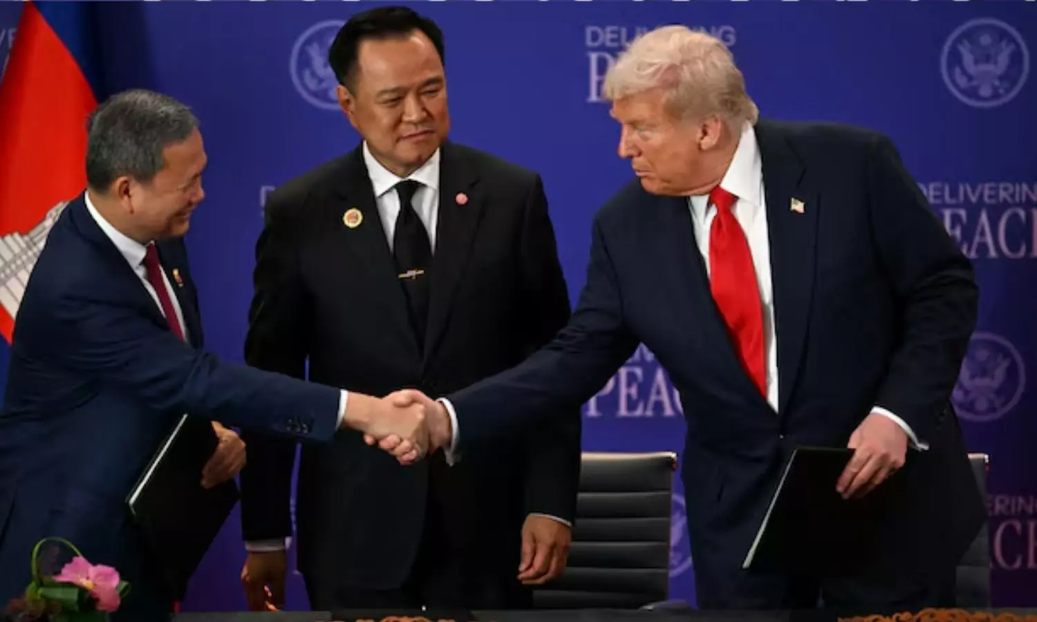 ஆசியான் உச்சிமாநாட்டில் டிரம்ப்.. தாய்லாந்து - கம்போடியா அமைதி ஒப்பந்தம் கையெழுத்து!