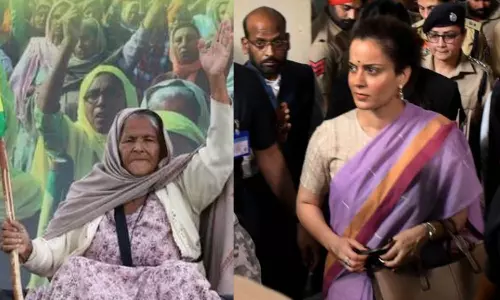 விவசாயிகளுக்காக போராடிய மூதாட்டியை தவறாக பேசியதற்கு நீதிமன்றத்தில் மன்னிப்பு கேட்ட கங்கனா ரனாவத்