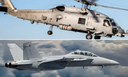 தென் சீன கடலில் அடுத்தடுத்து விபத்தில் சிக்கிய அமெரிக்க போர்  விமானம் மற்றும் ஹெலிகாப்டர்