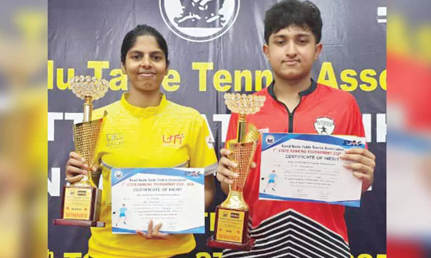 மாநில ரேங்கிங் டேபிள் டென்னிஸ்: யாஷினி, அபினந்த் சாம்பியன்