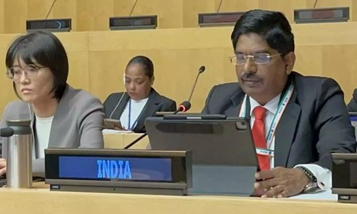 ஐ.நா. அமைப்பின் அமைதி நிறுவல் ஆணையத்தில் இந்தியா சார்பில் உரையாற்றிய தி.மு.க. எம்.பி. வில்சன்