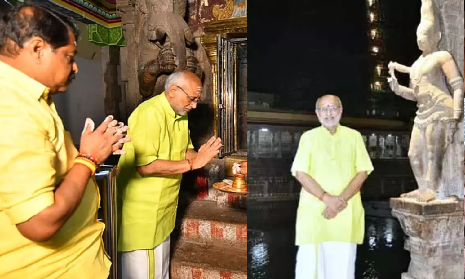 மதுரை மீனாட்சி அம்மன் கோவிலில் துணை ஜனாதிபதி சி.பி.ராதாகிருஷணன் சாமி தரிசனம் மதுரை மீனாட்சி அம்மன் கோவிலில் துணை ஜனாதிபதி சி.பி.ராதாகிருஷணன் சாமி தரிசனம்