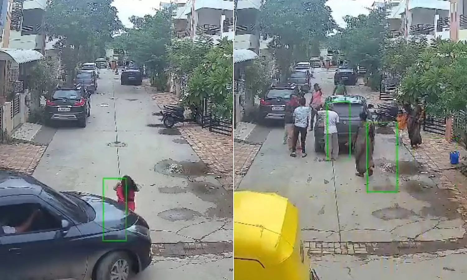 சிறுவன் ஓட்டி வந்த கார் மோதி அதிர்ஷ்டவசமாக உயிர் தப்பிய சிறுமி- வீடியோ வைரல் சிறுவன் ஓட்டி வந்த கார் மோதி அதிர்ஷ்டவசமாக உயிர் தப்பிய சிறுமி- வீடியோ வைரல்