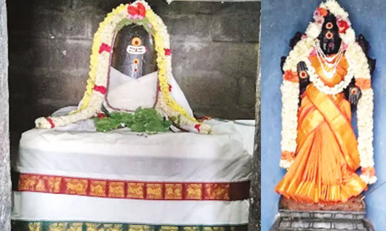 துளசியால் அர்ச்சனை செய்யப்படும் சிவன்