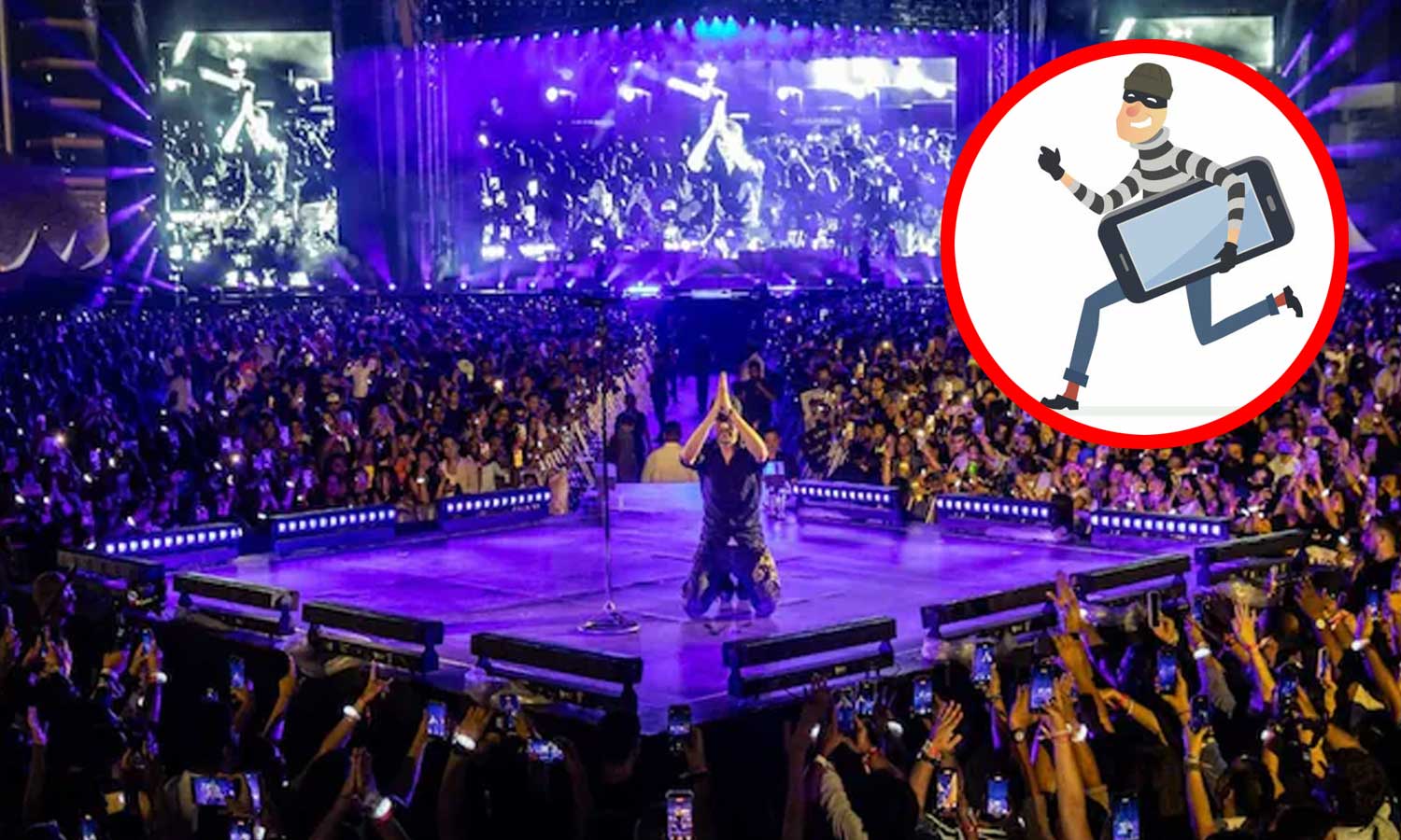 மும்பையில் பாப் பாடகர் இசை நிகழ்ச்சியில் ரூ.24 லட்சம் மதிப்புள்ள 80 மொபைல் போன்கள் திருட்டு