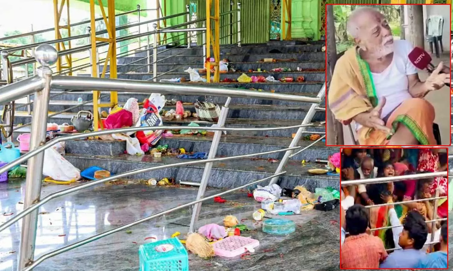 ஒரே நேரத்தில் அதிக பக்தர்கள் குவிந்தால் நான் என்ன செய்வது?- 9 பேர் உயிரிழந்த கோவில் பூசாரியின் பதில் ஒரே நேரத்தில் அதிக பக்தர்கள் குவிந்தால் நான் என்ன செய்வது?- 9 பேர் உயிரிழந்த கோவில் பூசாரியின் பதில்