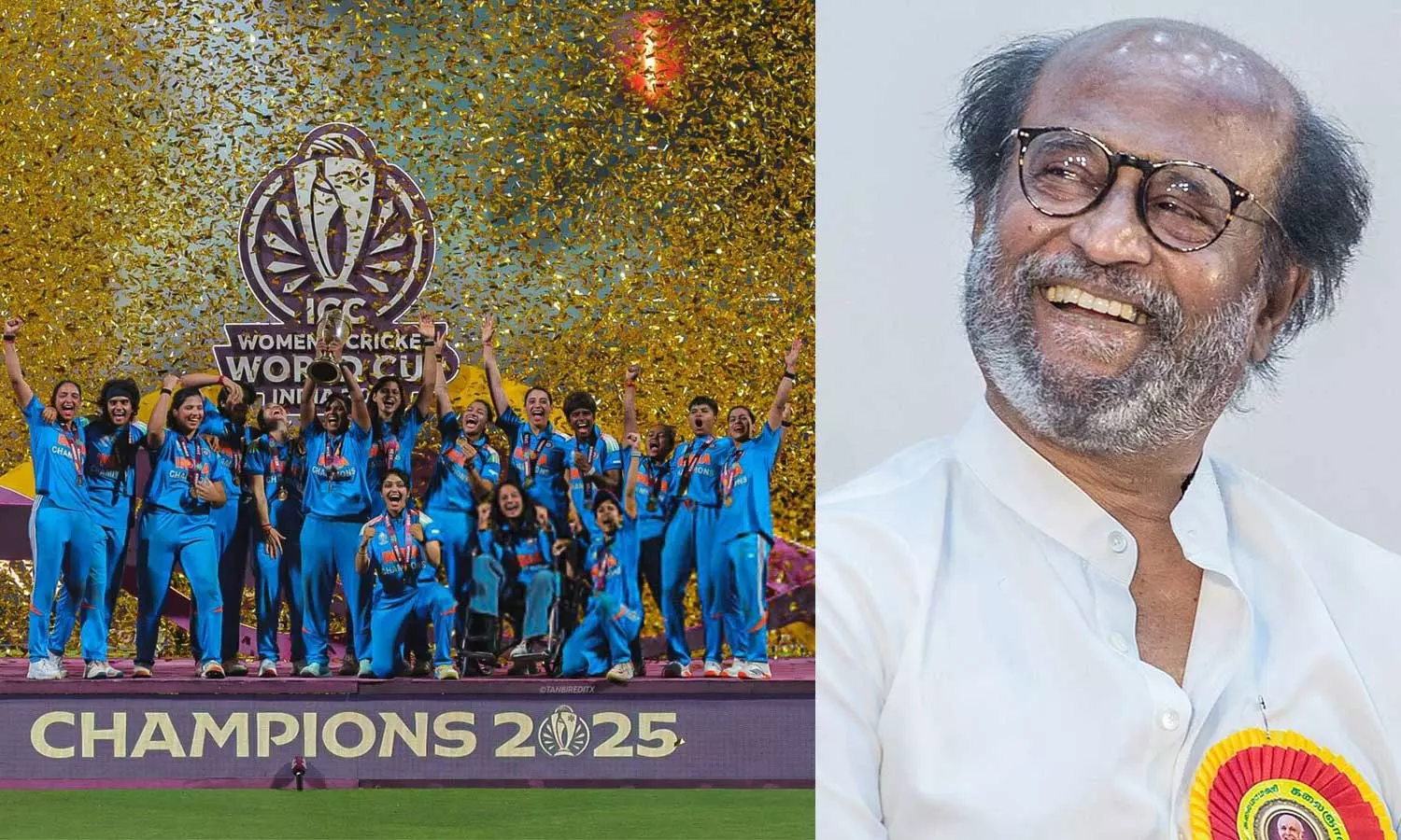 வரலாறு படைக்கப்பட்டுள்ளது... உலக கோப்பை வென்ற இந்திய மகளிர் அணிக்கு ரஜினிகாந்த்  பாராட்டு!