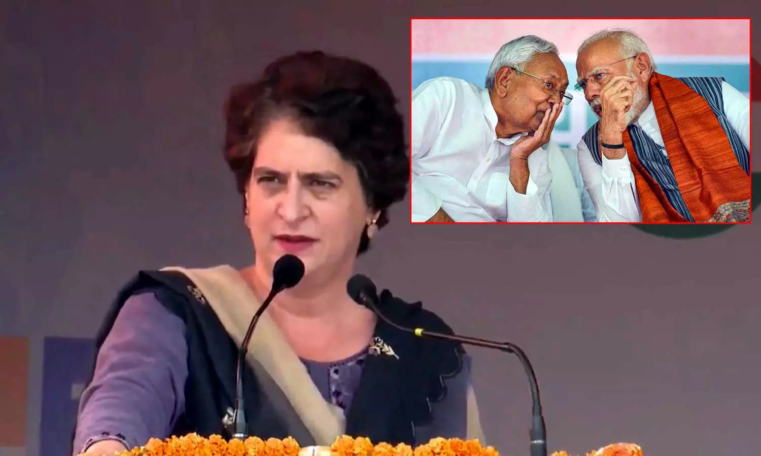 தேர்தலுக்காக சலுகைகள் அறிவிப்பது இருக்கட்டும்: பீகாருக்கு 20 வருடம் என்.டி.ஏ. செய்தது என்ன?- பிரியங்கா காந்தி