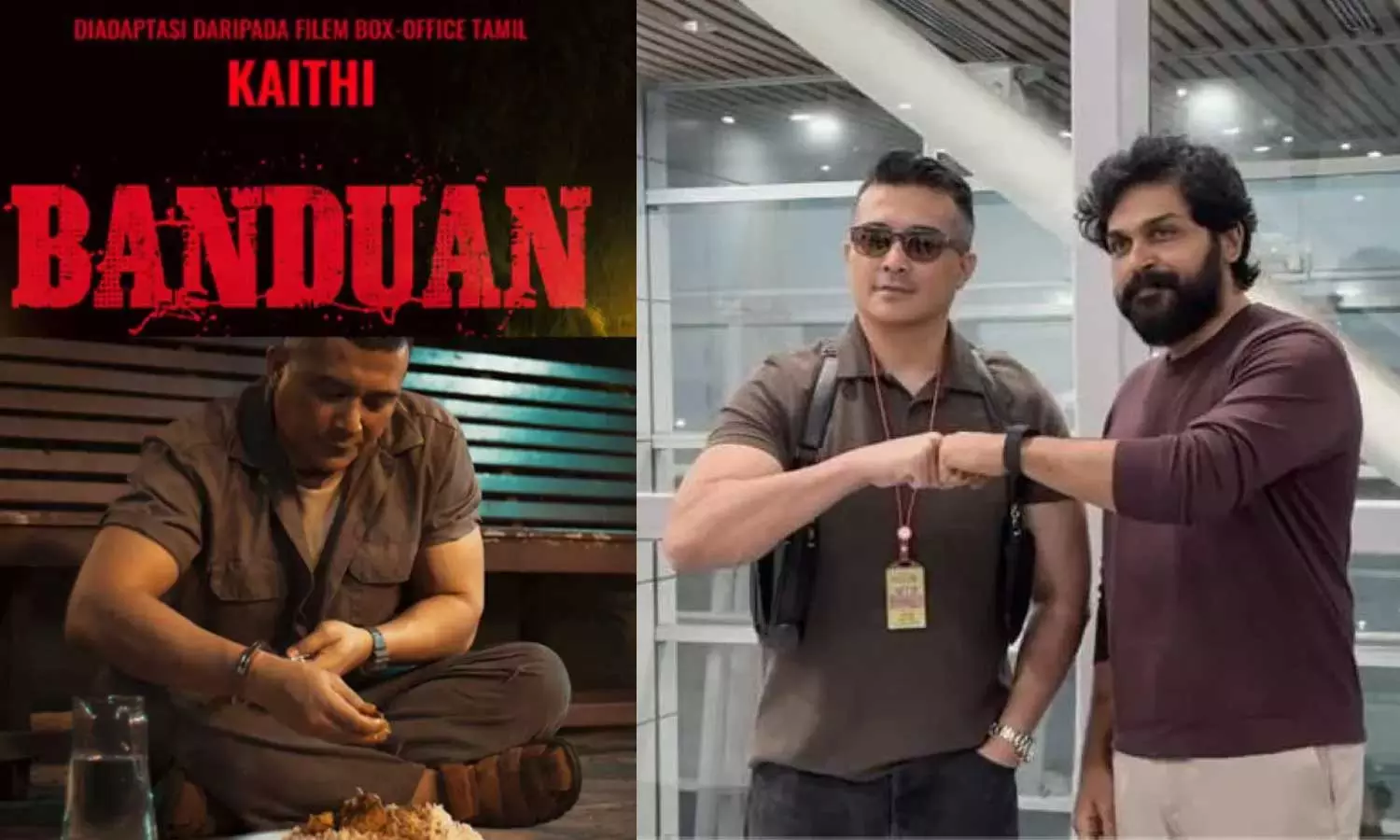 மலாய் மொழியில் ரீமேக் செய்யப்பட்டுள்ள கைதி படத்தை காண மலேசியா சென்றார் நடிகர் கார்த்தி